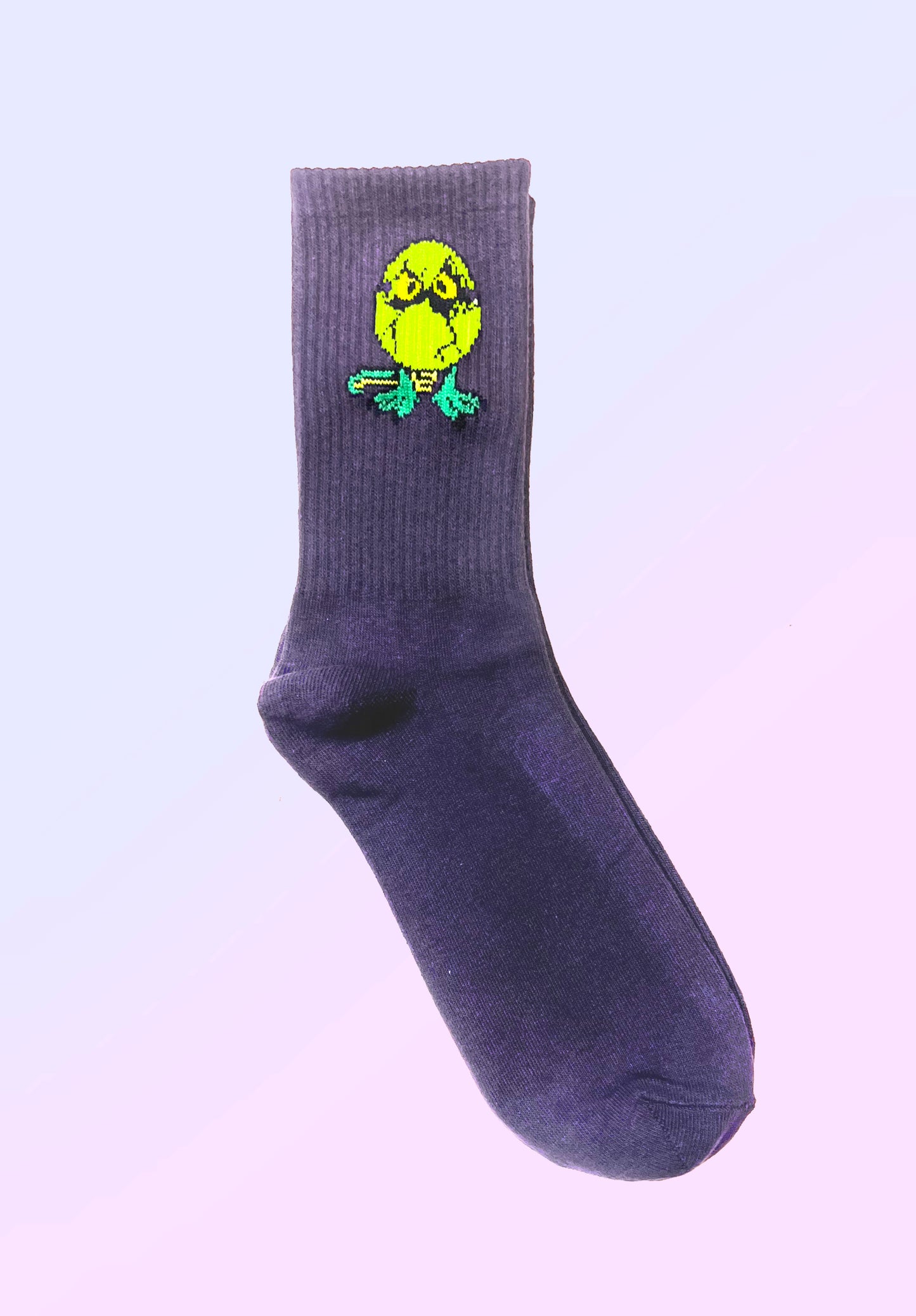 REPTILIAN ‘HATCHLING’ SOCKS (PURPLE PEOPLE EATER)