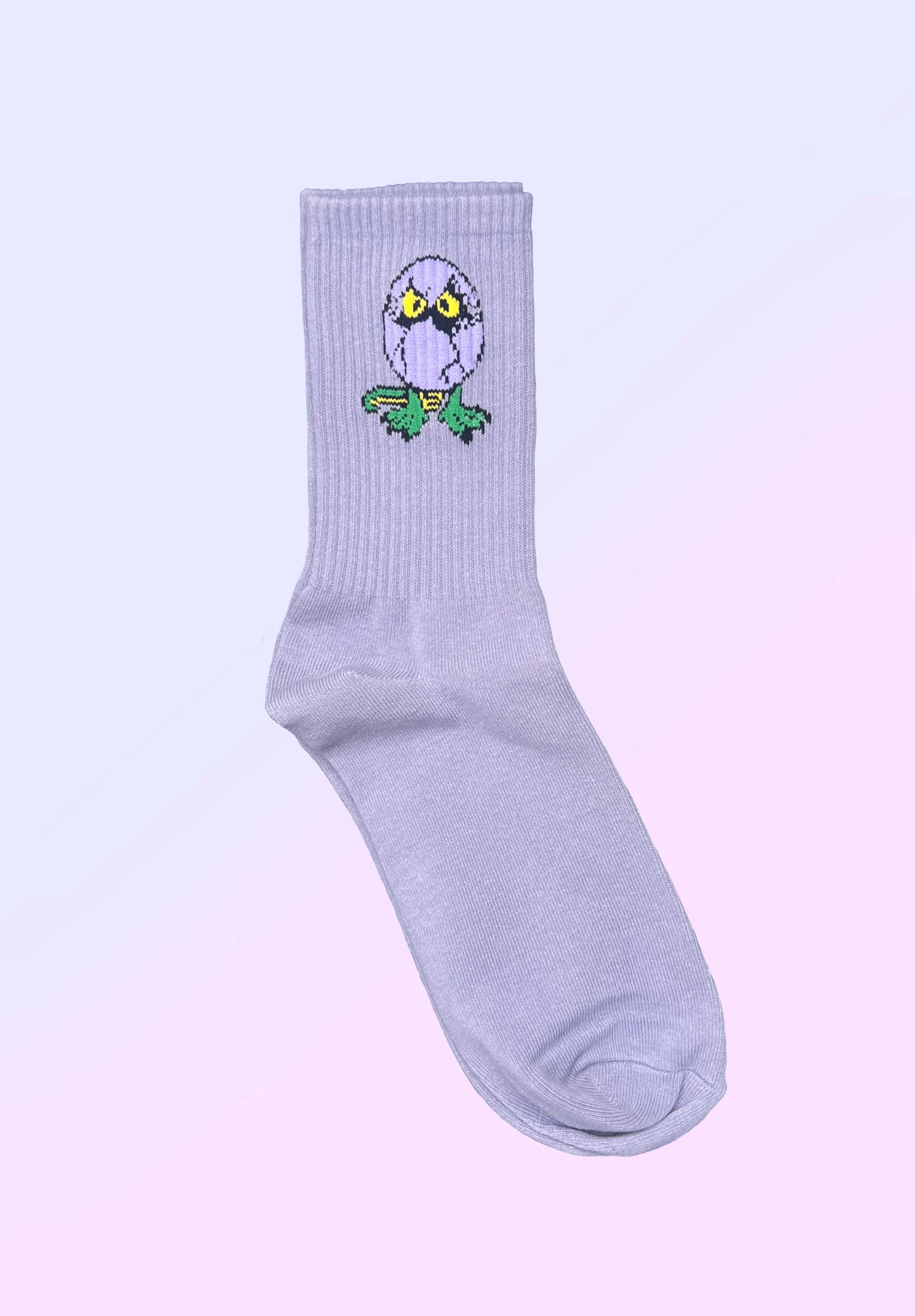REPTILIAN ‘HATCHLING’ SOCKS (ASHY LAVENDER LIZARD)