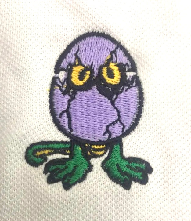 LONG SLEEVE 3-BUTTON POLO SHIRT (WHITE)